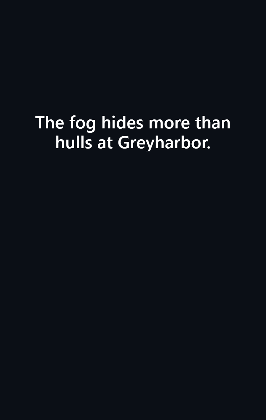 Message clip cover — Harbor of Secrets (click to play)